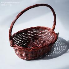Корзина плетеная 30*24*12см лоза арт.SF-7072 коричн.