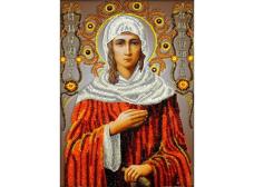 Вышиваем бисером арт.A-9 "Святая Ксения Петербургская" Набор для вышивания бисером 19*27см
