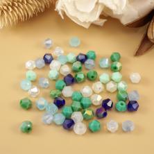 Бусины граненые стекло 