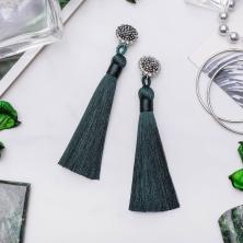 Клипсы "Кисти" 100мм арт.3918682 изумрудный