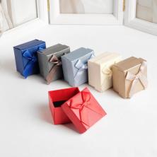 Коробка под набор (кольцо/серьги) 5*5*3см арт.5036719 микс