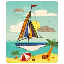 Аппликация фольгой и блестками 