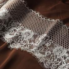 Кружево французское 250мм арт.73122 молочный
