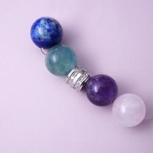 Бусины металл со стразами 7*6мм отв.5мм арт.ИВ-957 никель (нерж.сталь)