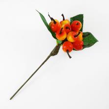 Яблоко на проволоке d- 1,8cм 20см арт.SXG-6 желто-оранжевый