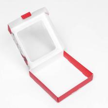 Коробка с окошком "С Новым Годом" 16*16*3см арт.9685792