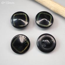 Пуговица арт.VX-0044 15мм 24" 008-черный