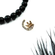 Брошь "Корона" со стразами 12*14мм арт.D-0150091 золото