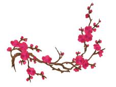 Термоаппликация "Цветы" 210*300мм арт.6122