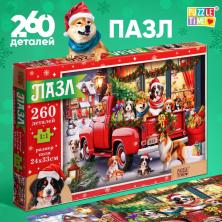 Пазл картон "Пушистый Новый год" 24*33см арт.9815543(260элем.)