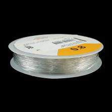 Резинка для бисера 0,8мм прозрачный (9м)