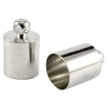 Концевик 8*7мм нержавеющий отв-е 1,5мм арт.SF-298 серебро