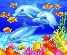 Г-047 "Морское дно" Рисунок на ткани "М.П.Студия" 35*40см