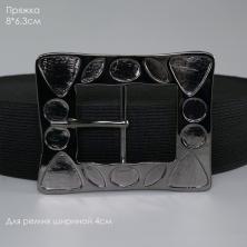 Пряжка металл 81*65/31мм черный
