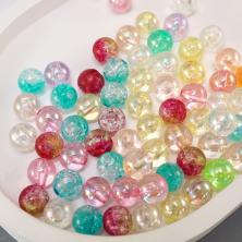 Бусины акрил  8мм "Мыльный пузырь" арт.ФУ-11525 ассорти (20гр)