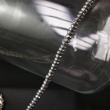 Бусины "Гематит" 4*2мм 39см арт.ФУ-11944 серебро (173шт)