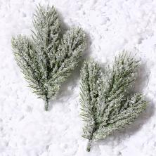 Веточка 12см ели со снегом арт.9561183