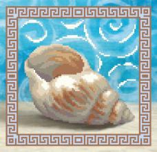 Г-022 "Ракушка 1" Рисунок на ткани "М.П.Студия" 35*40см
