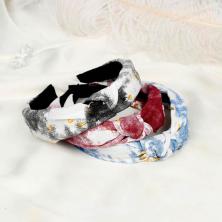 Ободок пластик/текстиль 22мм 