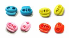 Фиксатор 18*17мм отв.3мм двойной малый ассорти