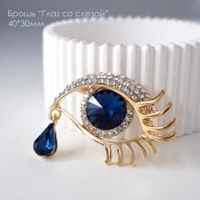 Брошь со стразами 