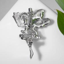 Брошь "Дюймовочка" 50*35мм арт.7972320 серебро