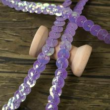 Пайетки на нитях 6мм перламутр