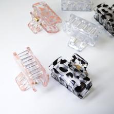 Краб для волос каучук  4,0см арт.ФУ-11217 микс