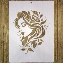 Трафарет "Девушка 2" 29*21см ИВ-1145