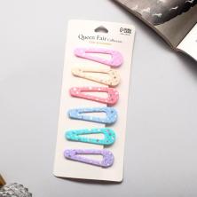 Заколка "тик-так" для волос 5,0см "Сияние" арт.9299002 ассорти (6шт)