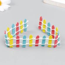 Миниатюра садовая Забор 25*3см арт.3483276 микс