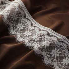 Кружево французское 130мм арт.7036 молочный