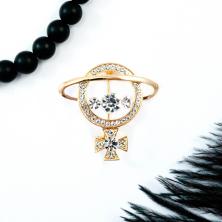 Брошь "Вивьен Вествут" 35*35мм со стразами арт.HB6-679