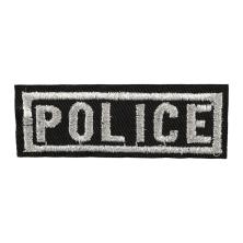 Термоаппликация "Police" 70*25мм арт.S-1651 черный/серебро