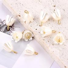 Подвеска акрил "Ландыш" 10*12мм арт.ИВ-183 белый