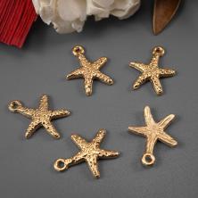 Подвеска "Морская звезда" 14*16мм арт.ИВ-203 золото