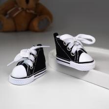 Кеды для кукол 50*30мм арт.ИВ-590 черный/белый