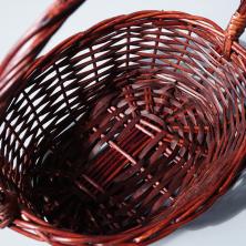 Корзина плетеная 30*24*12см лоза арт.SF-7072 коричн.