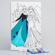 Картина по номерам "Анна и Эльза" 20*30см арт.5142417