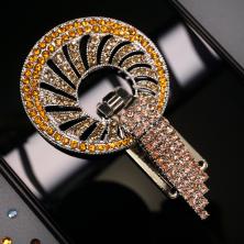 Застежка шубная со стразами арт.ФУ-2326