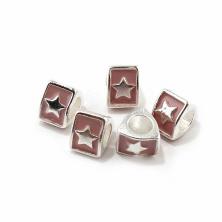 Бусины металл для "Pandora"  6*9мм с эмалью арт.PN-L10 3-коричневый