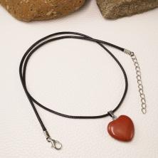 Кулон "Сердце" 20*27мм с камнем авантюрин арт.ИВ-282