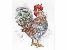 "М.П.Студия" арт.НВ-596 "Разбудивший солнце" Набор для вышивания мулине 26*30см