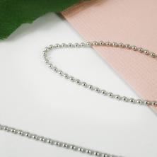 Цепь литая для создания бижутерии 1,5мм арт.УТ100012316 серебро (1м)