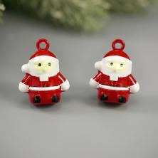 Бубенчик "Санта-Клаус" 20*20*14мм арт.71797 красный