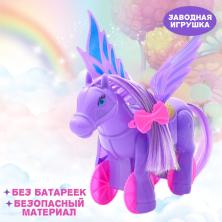 Игрушка заводная "Лошадка- Пегас" 12*16,5см арт.1129941