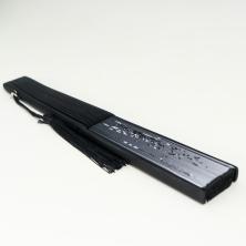 Веер бамбук/текстиль 21см "Бабочки в траве" арт.7641634 черный/белый