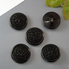 Пуговица шубная/пальтовая арт.DRN-0016 30мм 48L A008-черный
