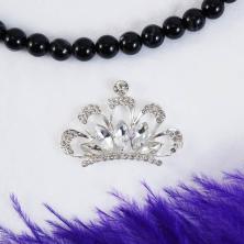 Кабошон металл "Корона" 42*30мм арт.SF-7046 серебро