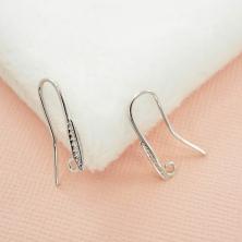 Швензы для сережек из нержавеющей стали 21мм арт.FMK-H03 03-под античное серебро